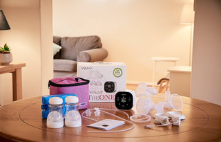 YouhaAU x Milkdrop Ultra-Deluxe Combo Pack gallery: Packaging for Youha Australia The ONE breast pump starter pack - Shows everything for pumping, transporting, storage and feeding - double electric breast pump, spare valves, sizing options, bottles, teats and cooler bag- How to express breastmilk for bottlefeeding or breastfeeding baby with portable breast pump Australia